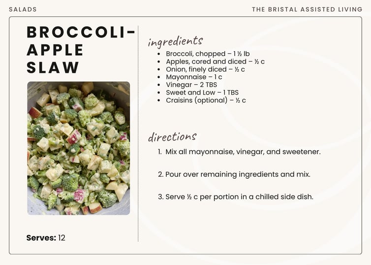 2 - broccoli apple slaw