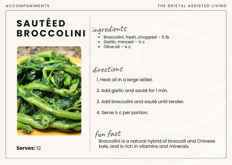 sauteed broccolini