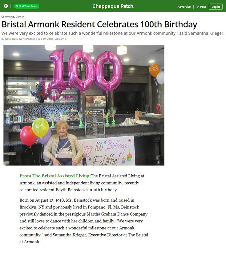 Armonk Resident Turns 100