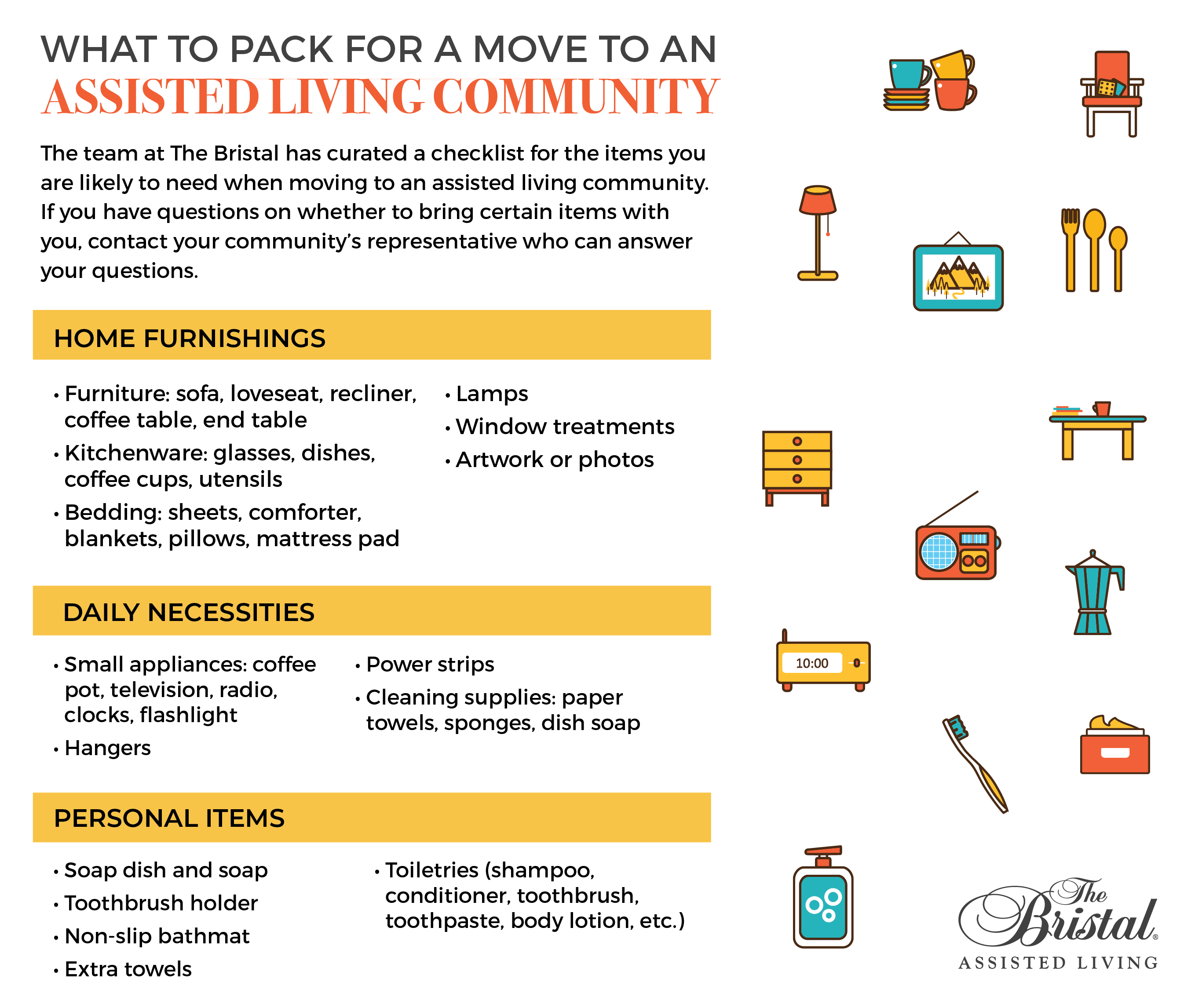 what to pack for a move to an assisted living community