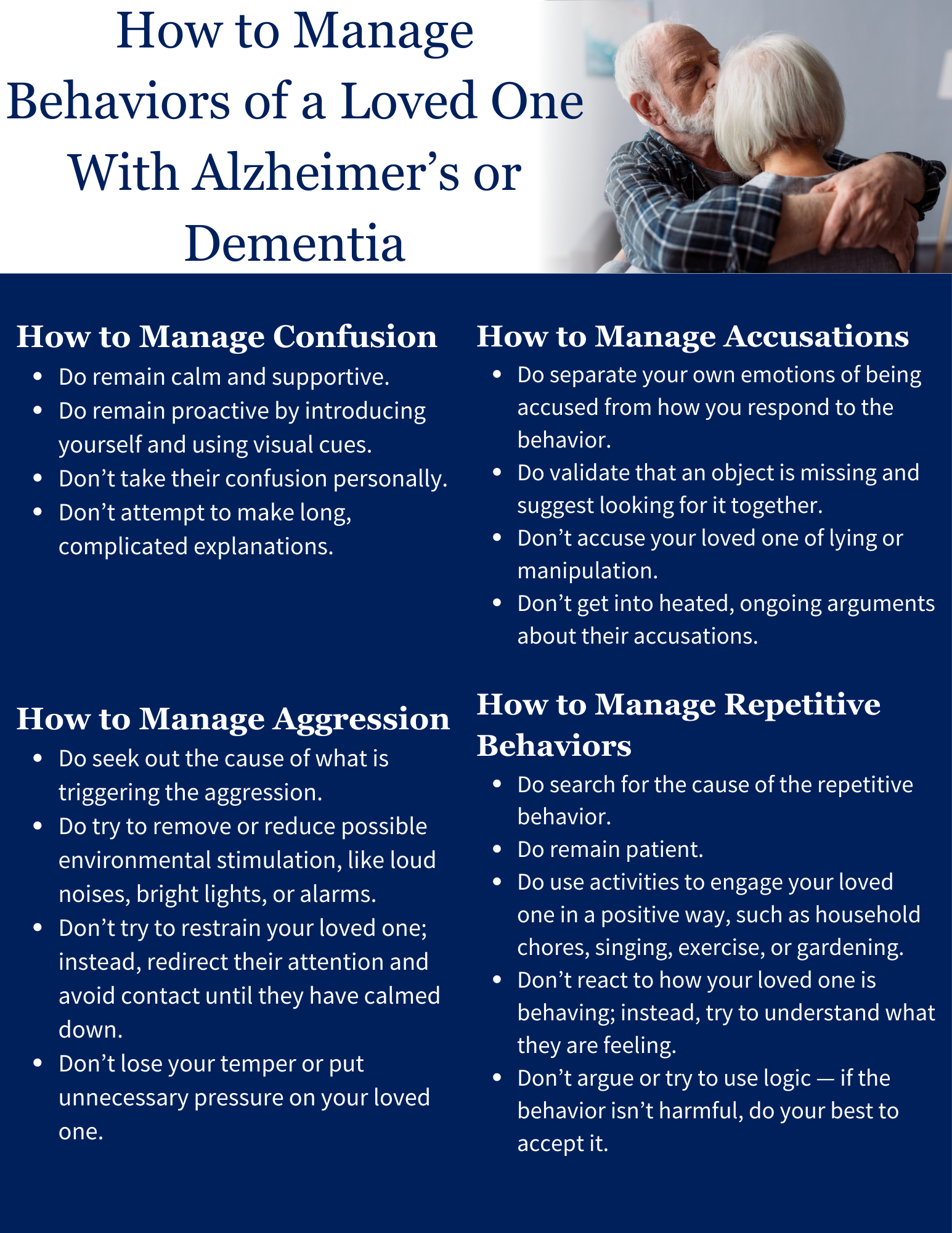 Tips On How To Manage Behaviors Of A Loved One With Alzheimer’s Or Dementia