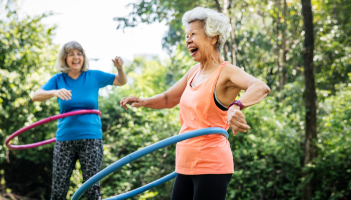 seniors exercising