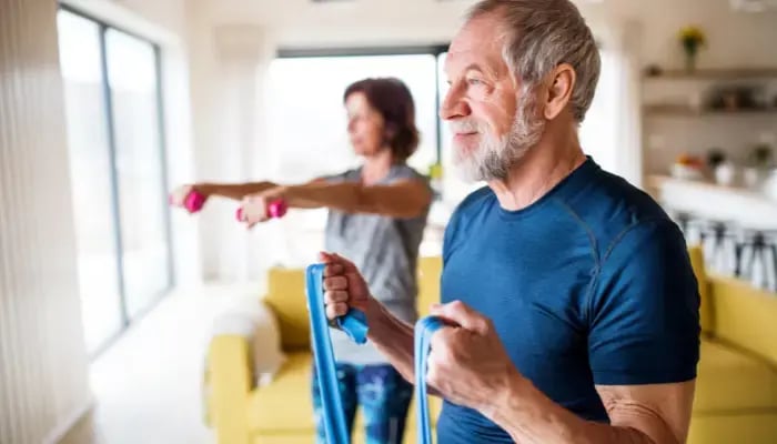 seniors exercising