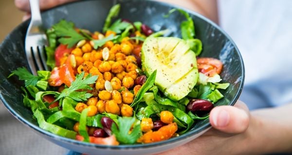 caregiver nourishing their body with healthy food.