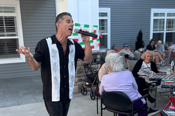 The San Gennaro Festival at The Bristal at Bethpage featured a singer, Italian foods, games, and crafts