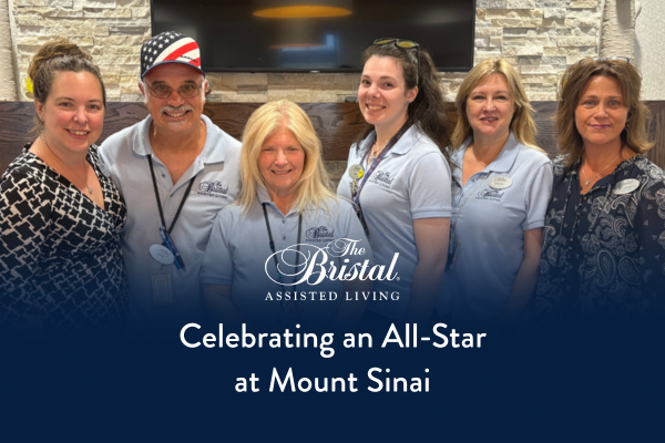 Lifestyle Coordinator at The Bristal at Mount Sinai awarded the ESAAL All-Star Award during National Assisted Living Week