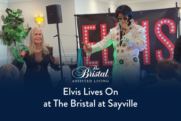Residents at The Bristal at Sayville celebrate Elvis' legacy by hosting a performance impersonator