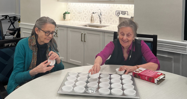 Baking club for older adults at York Avenue