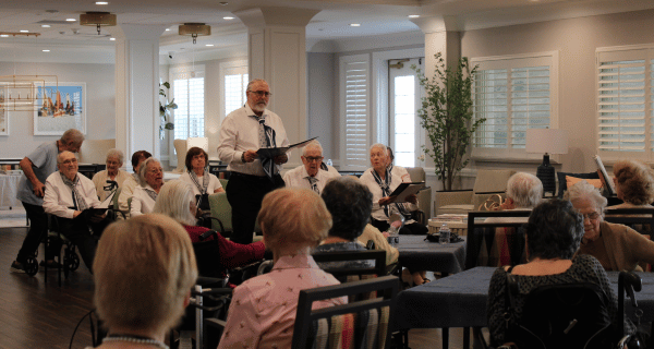 Residents of Lake Grove and Sayville were a captivated audience for the Glee Club of The Bristal Assisted Living at Mount Sinai.