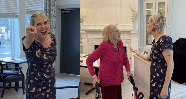Performer Natalie Joy Johnson performed for residents of The Bristal at Waldwick
