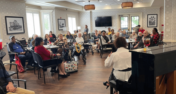 Grandparents gathered together with their family to celebrate Grandparents Day at The Bristal at North Hills.