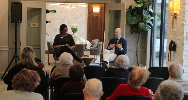 Author Alex Prud'homme presents to residents at The Bristal Assisted Living at York Avenue