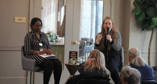 Author Jennifer A Tepper presented to residents of The Bristal at York Avenue on women's contribution to musical theater.