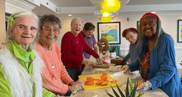 The Culinary Club at Westbury prepared a Caprese salad in the first week of January.