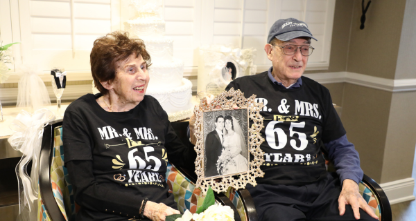 East Meadow residents Carole and Sidney celebrated 65 years of marriage with a vow renewal for Valentines Day