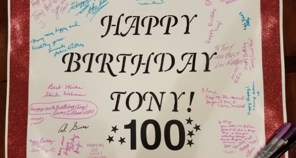 100th birthday celebration in Woodcliff Lake