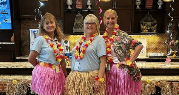 Hula Dancing for Hawaiian Day Luau at The Bristal at Lake Grove