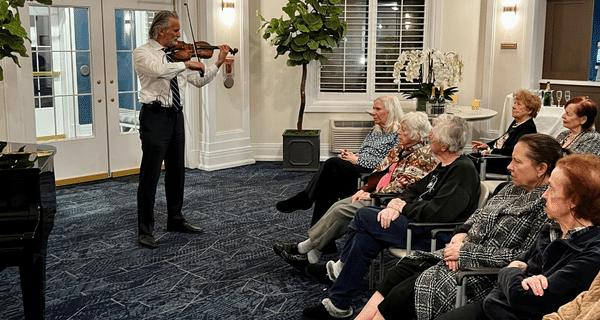 candlelight violin concert at East Northport