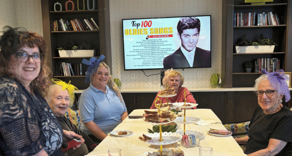 A tea-tasting afternoon social was hosted by The Bristal at East Meadow, where residents enjoyed tea, pastries, and finger sandwiches.