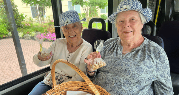 East Northport residents hold treats prepared for sheltered animals at a nearby rescue.