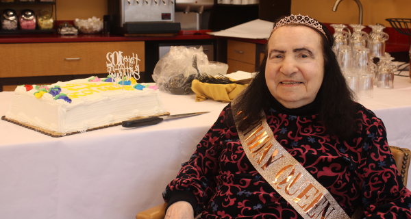 Anna celebrating 102nd birthday 