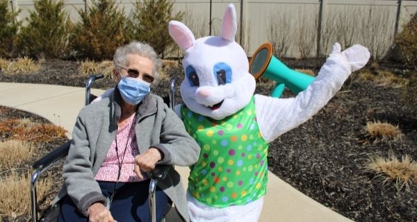 Easter bunny visit to Wayne